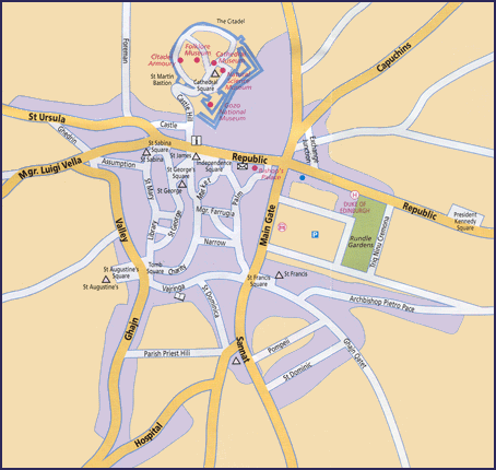 Plattegrond van Victoria