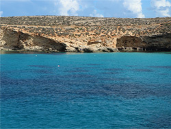 Een deel van de Blue Lagoon