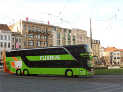 Een flixbus te Antwerpen