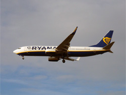 Een Boeing 737-800 van Ryanair