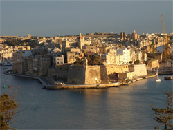 Uitzicht op Senglea vanuit Floriana