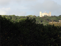 Verdala Palace gezien vanuit Buskett Gardens