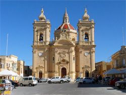 De parochiekerk van Xaghra